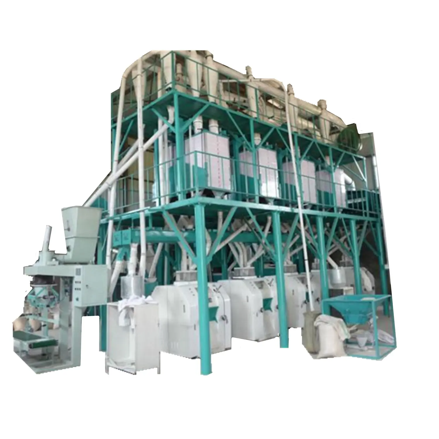 Moulin électrique pour la production de farine de maïs, machine pour fabriquer la farine de maïs et du piment, 80 tonnes par jour