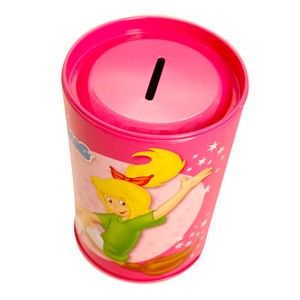 Celengan silinder kreatif Tinplate, celengan kaleng Eropa, kotak gambar uang tabungan rumah tangga, kotak uang Dekorasi Rumah, kotak kaleng kartun - Product Image 5