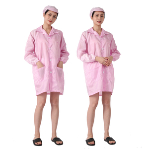 Áo Khoác Phòng Thí Nghiệm <span class=keywords><strong>Esd</strong></span> Chống Tĩnh Điện Màu Trắng/Xanh Dương Áo Khoác Phòng Thí Nghiệm Sọc 5Mm - Product Image 4