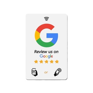 Free Sample Programmable NFC Google Review <strong>QR</strong> <strong>Code</strong> Business RFID Card for Social Medium App Review - Product Image 5