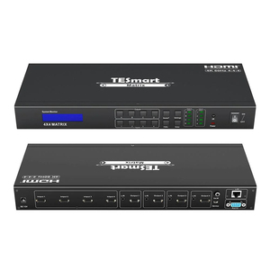 TESmart 4x4K HDMI矩阵开关，带音频输出和RS232/局域网控制红外远程视频矩阵切换器 - Product Image 1