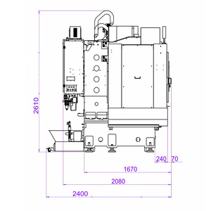 JTDR-400 5 eksen dikey işleme yüksek hassasiyetli Cnc freze makinesi dikey sondaj ve dokunarak merkezi 50 yatay rulman - Product Image 6