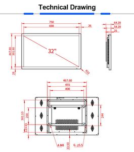 Pantalla táctil personalizada de fábrica, ordenador de escritorio, core i5, 32 pulgadas, señalización digital, pc - Product Image 6