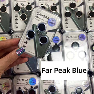3d tam kapsama kamera Lens ekran koruyucu Iphone 16 13 14 15 Pro Max temperli cam ekran kamera koruyucu - Product Image 6