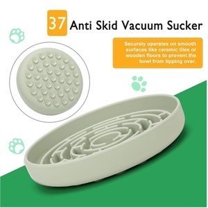 BPA cấp thực phẩm miễn phí Silicone chậm ăn hút mạnh mẽ chó nhỏ beed thực phẩm bát - Product Image 2