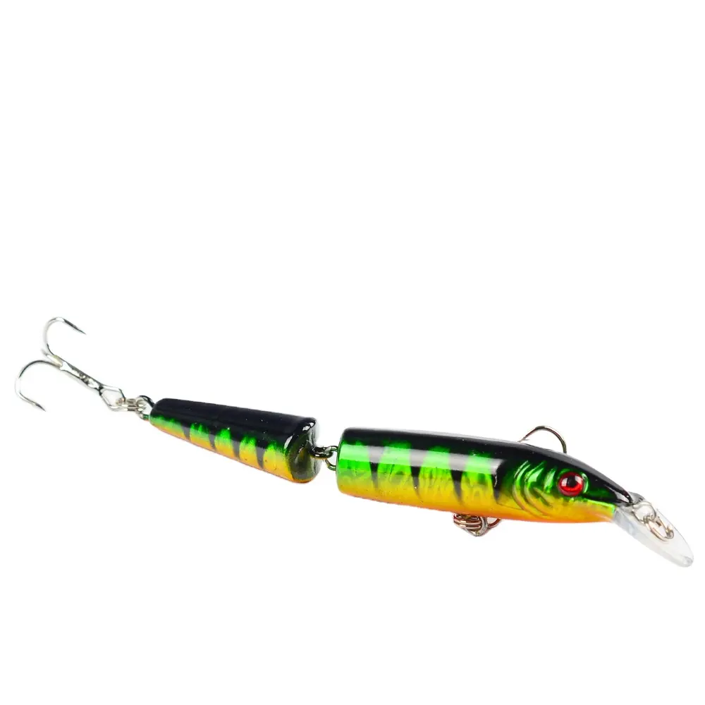 Si Facile vairon 3D Yeux 5 Couleurs 10.2cm/9.2g Appâts De Pêche Leurre Crochets Longue Queue Dur Artificiel Minnow Leurres De Pêche pececillo