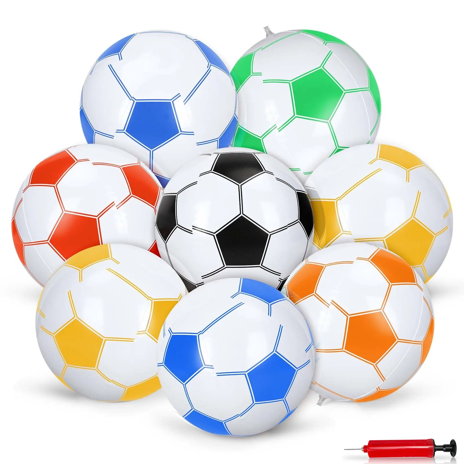 Детский надувной мяч для игры в футбол