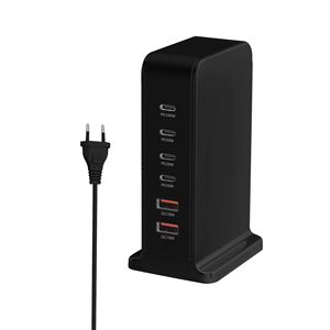 240W usb-c PD充电器台式USB C端口适配器快速充电技术9V/3A12V/3A15V/3A20V/5A28V/5A C型30W 100W输出