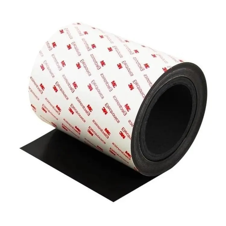 Balin Soft Custom Extrusion Print Sheet Flexible Thin Magnetic Roll Color Pvc Rubber Magnet Strip Roll Meter