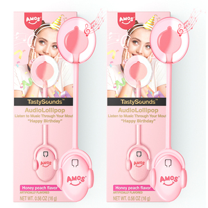 Amos tastisounds kẹo tùy chỉnh kẹo ngọt và Kẹo Kẹo lollipops hình trái cây cứng pop âm thanh âm nhạc <span class=keywords><strong>Lollipop</strong></span> - Product Image 1