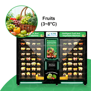 Smart Combo Refrigerator Touch Screen Cupcake Supermarket Fresh Food Salad Vending Machine With Remote <strong>Control</strong> <strong>System</strong> - Product Image 2