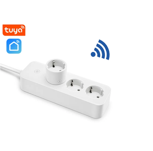 3AC Power Strip EU 16A Tuya Smart Home Compatible con temporizador Configuración Multi-Socket WIFI Conexión Control de voz Smart Power Strip 3 - Product Image 1