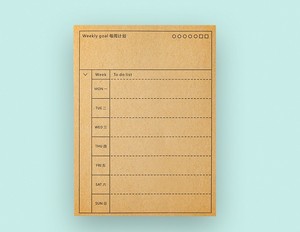 每日计划粘滞便笺自定义通知每周计划四象限牛皮纸便签本 - Product Image 5