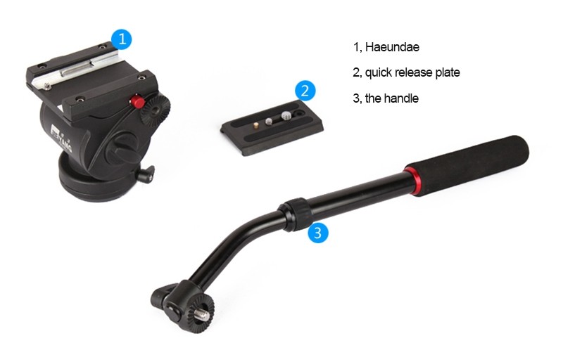 JIEYANG tripod JY0606 1.8 m Aluminum Professional Tripod for camera stand / DSLR video tripods / Fluid Head Damping