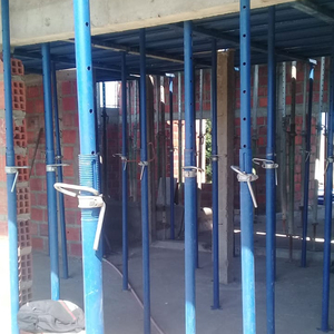 Materiales de construcción andamios puntales de acero galvanizado soporte de hormigón ajustable encofrado Utilería de acero materiales de construcción