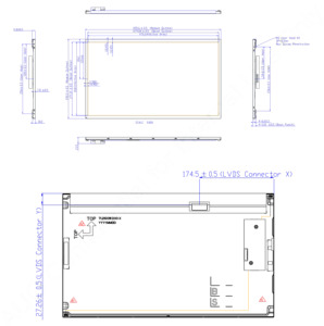 AUO แผงหน้าจอ LCD 21.5นิ้ว1920x1080 LVDS 30Pins ความคมชัดสูง5000:1 IPS 21.5นิ้ว TFT LCD โมดูล LCD ทางการแพทย์ - Product Image 6
