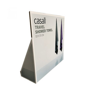 Modern Foldable Cardboard Hanging <strong>Display</strong> Rack <strong>Paper</strong> <strong>Counter</strong> Table <strong>with</strong> Corrugated <strong>Hooks</strong> for Store Floor <strong>Display</strong> - Product Image 5
