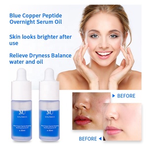 Mavi bakır peptid Serum cilt bakımı kırışıklıkları azaltmak gece yarısı gençlik gece serumu - Product Image 6