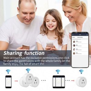 Newest Tuya WIFI Socket Smart Plug 16A US/UK/<strong>AU</strong>/EU Household Electric Plugs and Sockets <strong>Remote</strong> Voice Control with 1 Outlets 240V - Product Image 5