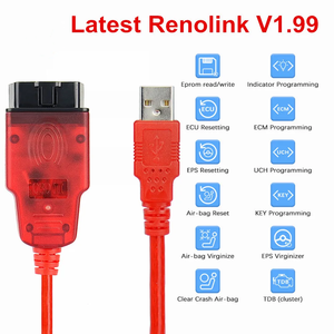 Renolink ultima interfaccia OBD2 V1.99 per Renault per Dacia diagnostica ECU programmatore codifica chiavi Renolink - Product Image 3