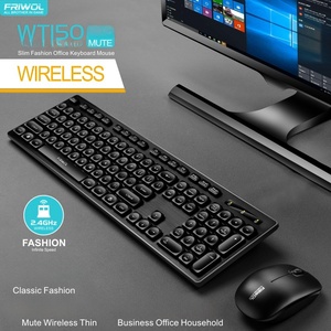 Combinación de teclado y ratón inalámbricos de tamaño completo de 2,4G Operación mecánica para computadora/computadora portátil/Windows/Mac con bastante clic - Product Image 6