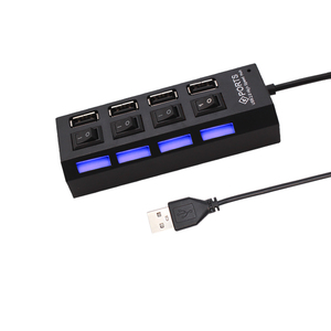 USB 2.0 Hub Multi USB Splitter Hub Verwenden Sie das Netzteil 4/7 Port Multiple Expander 2.0 USB Hub mit Switch für PC
