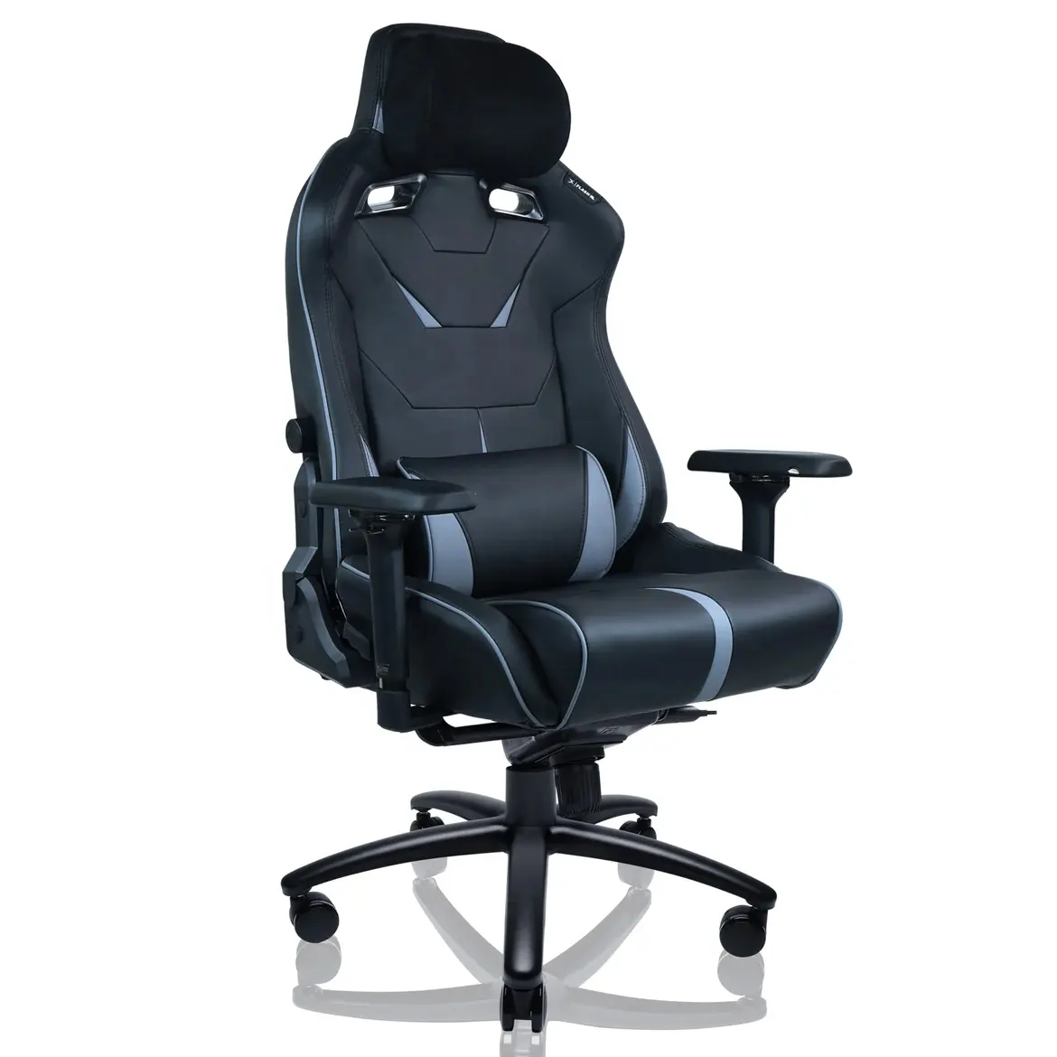 Silla ajustable 2023 para jugadores, gris oscuro, cuero PU XL, silla para juegos de PC para sala de recreación, silla para Juegos de oficina con espuma de molde