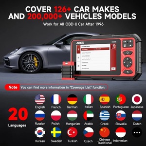 ANCEL DS300 OBD 2 Escáner OBD2 Automotriz Herramienta de diagnóstico de coche Prueba bidireccional Lector de código de motor Herramienta de programación de llaves IMMO