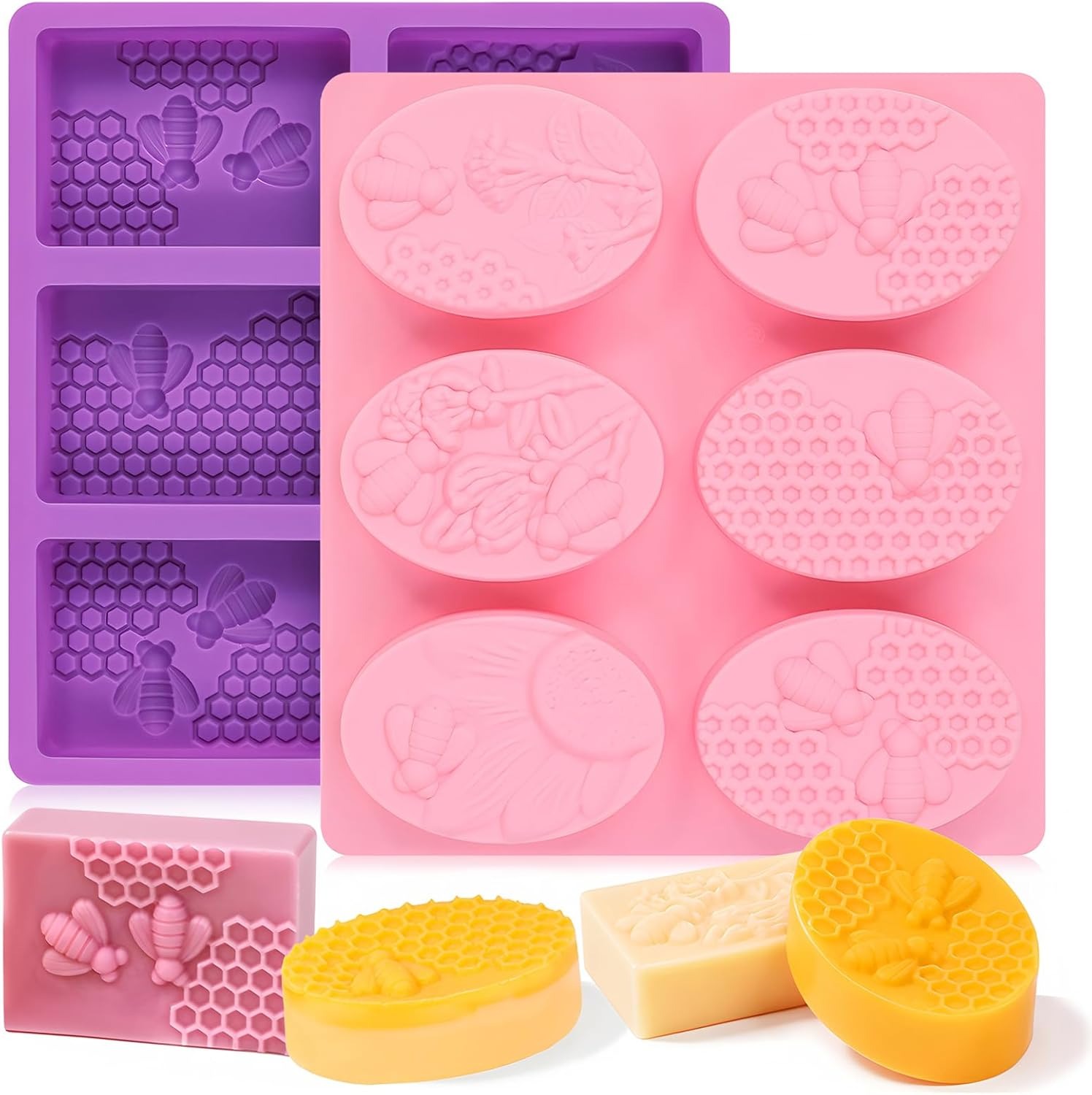 Pink&Purple-3D Honeycomb