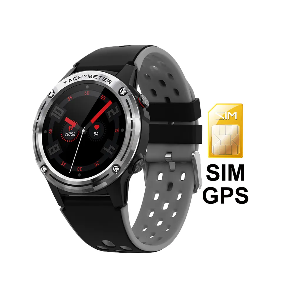 SMA Smart Care M6 all'ingrosso SIM Round Smart Watch Touch Screen impermeabile BT Outdoor GPS Sports Smart Watch