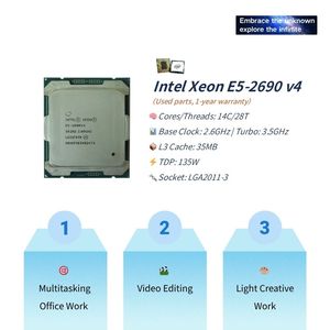 NVMe M.2 Sata3.0 Combo Intel Xeon E5 2690 V4 DDR4 ECC 4X16GB 2400MHz 2690v4 X99 anakart kiti ile PANDL 8 fazlı doğrudan güç - Product Image 2