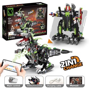 Dinosaur Building Block Set Compatible for <strong>Assembly</strong> Trendy Educational Science Toys for 6-12 Year Old Boys Remote Control - Product Image 6
