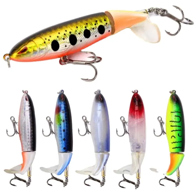 Рыболовная приманка Whopper Popper Swimbait 10 см/13 г, искусственная приманка Topwater с вращающимся хвостом, рыболовные снасти, крючки, имитация