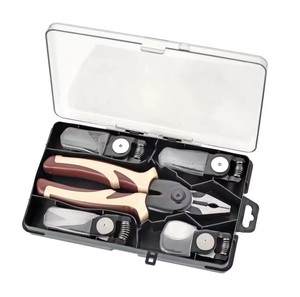Çok amaçlı 8 inç 5 1 pense aracı Set 1 adet kablo kesiciler tel 1 adet striptizci 1 adet sıkma pense 1 adet Linesman pense 1 adet makas - Product Image 6