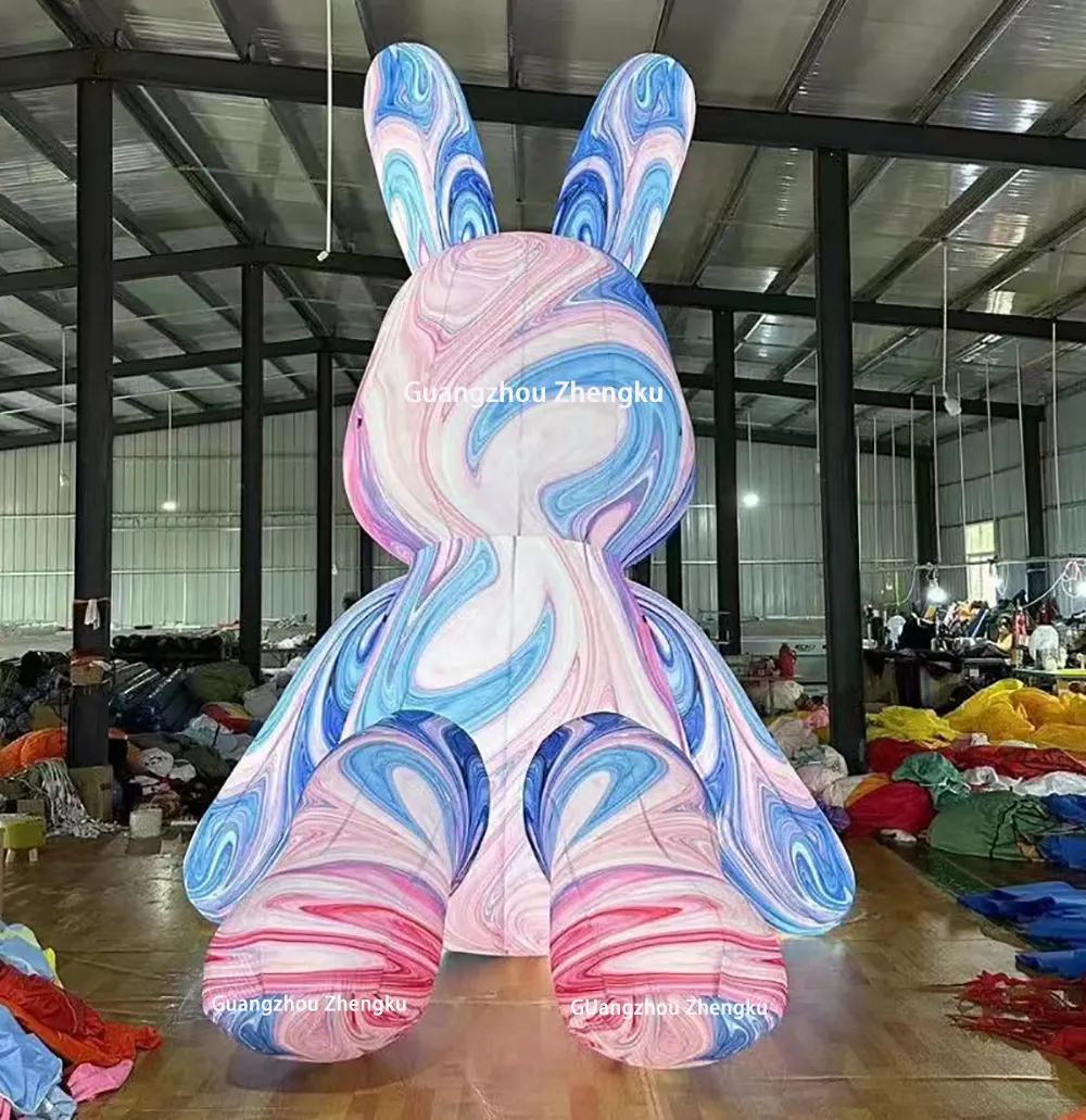 파티를위한 맞춤형 재미있는 풍선 만화 캐릭터 풍선 조명 토끼 봉제 토끼
