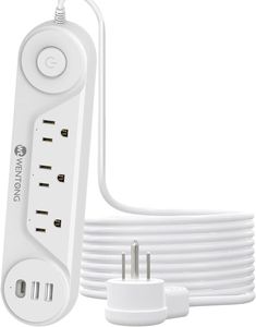 Enchufe de extensión de enchufe múltiple con cable de extensión Usb con interruptor Soporte de PIN de una sola fila CONSIP - Product Image 2