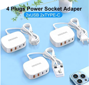 AU/abd/İngiltere/ab Android telefon şarj çok 4 Port Usb Adapte hızlı Qc 3.0 şarj hızlı şarj Qc3.0 telefon şarj - Product Image 3