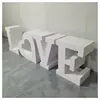 Wholesale White Acrylic Party Used LOVE Letter Base Table  for Wedding Party Event Decorations