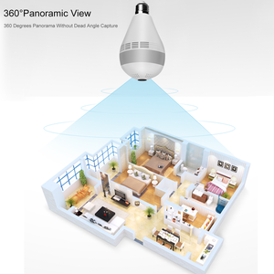 960P V380 Wifi灯泡摄像头360度全景双向音频智能无线家居灯灯泡摄像头 - Product Image 3