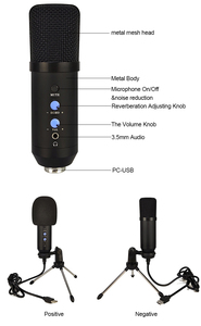 ポッドキャストマイクUsb StudioマイクスタジオミニレコーディングカラオケMicrophoneStudioミニコンデンサーマイクコンデンサー - Product Image 2