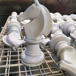 Khổng lồ khổng lồ chuyên nghiệp sợi thủy tinh điêu khắc trang trí khổng lồ cờ vua đặt ngoài trời - Product Image 3