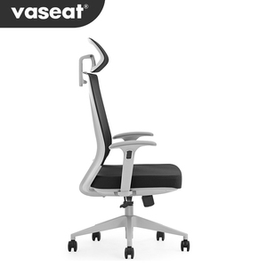 适用于Vaseat K3-GH-02全网眼高靠背办公椅，带可调节头枕，符合人体工程学，现代设计厂家直销中国