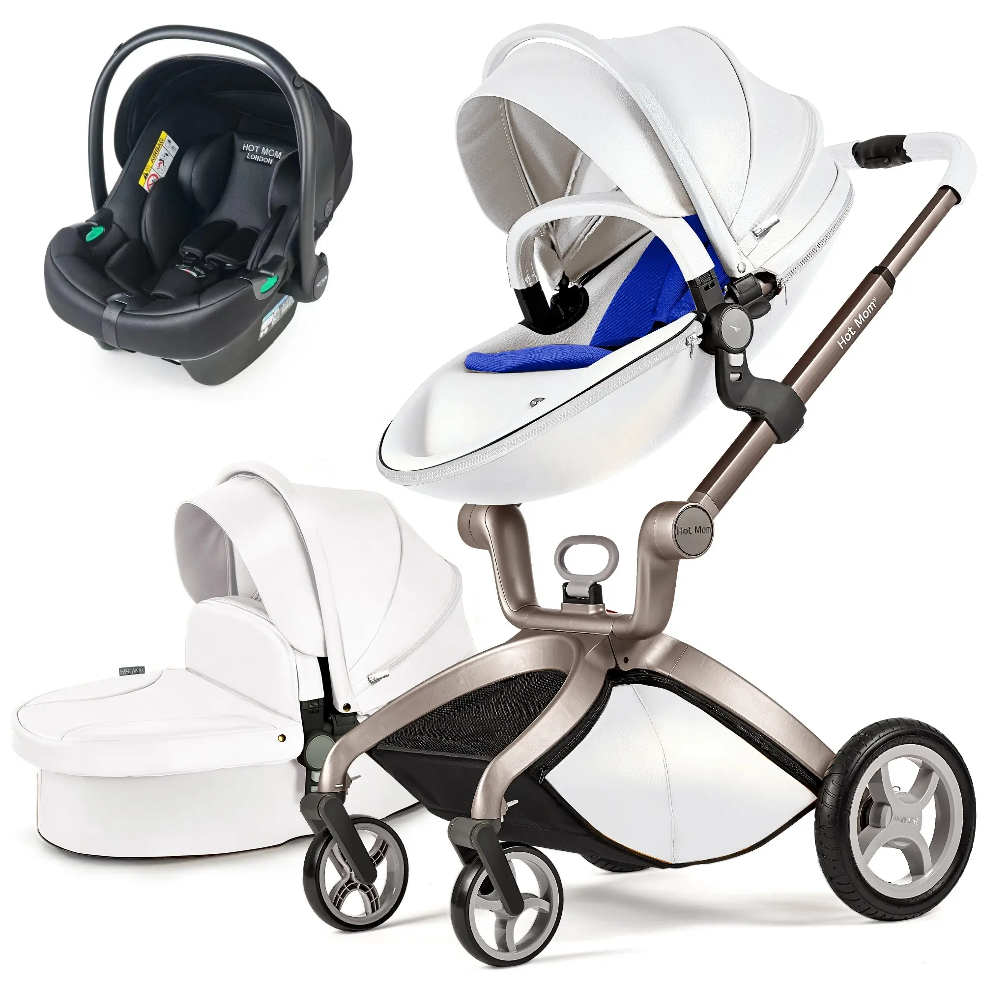 Luxe Kinderwagen Beste Kwaliteit Ei Vorm Ontwerp High View Baby Kinderwagen Drager Chinese Leverancier Direct Verkoop O 3 In 1 Kinderwagen