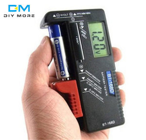 BT168D CheckerAAA ปุ่มเซลล์แหล่งจ่ายไฟสากล BT-168เครื่องทดสอบความจุแบตเตอรี่ดิจิตอล LCD ดิจิตอล/ตัวชี้จอแสดงผล - Product Image 1