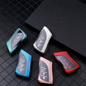 Karbon Fiber TPU araba Lexus NX UX LC için akıllı anahtar kılıf kapak kabuk Fob LX RX UX200 UX250H ES200 esfob LS500 LC500H koruyucu olduğunu - Product Image 4