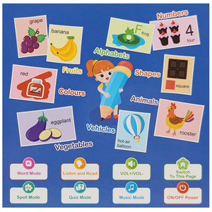 Children <strong>English</strong> Learning Talking Book Speech Therapy Machine Early Educational Toy Push Button Sound Book