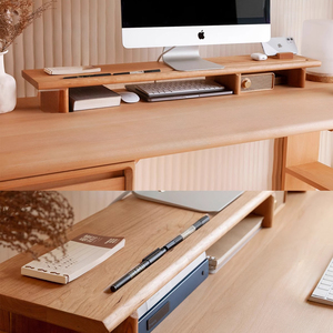 Tùy chỉnh cherry WALNUT gỗ màn hình đứng Ergonomic máy tính Riser & Bàn tổ chức cho văn phòng nhà - Product Image 4