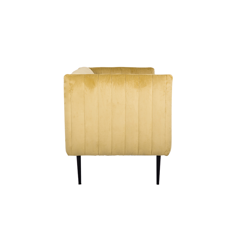 European Style Yellow Velvet Sofa Cama High Arm Fashion Design Live Room Sofa Bed with Pillows Foldable Furniture Modern