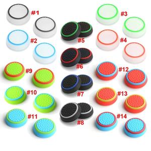 P3 P4 Xbox 360 Xbox One WiiUゲームコントローラー用1ペア2個シリコンジョイスティックサムグリッププロテクトカバー - Product Image 4