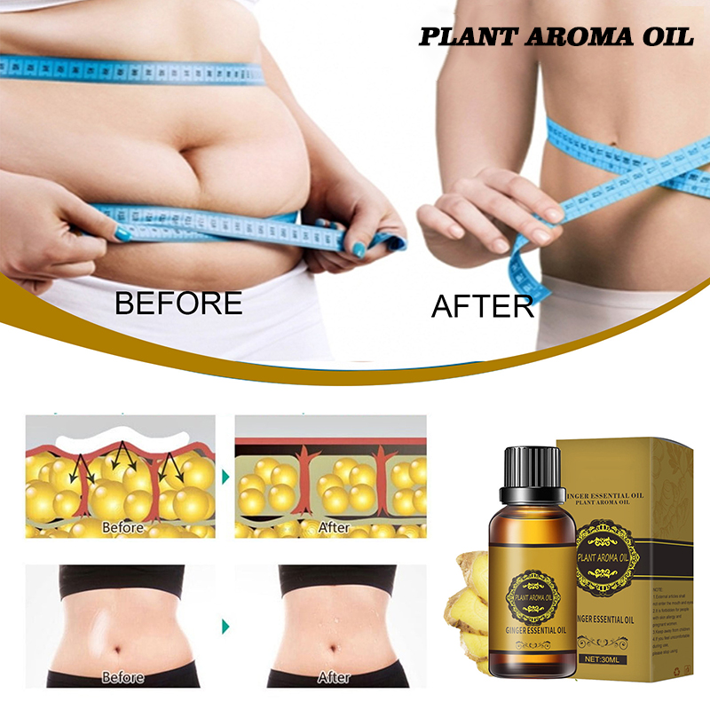 2022 belly drainage premium ginger slimming essential oil natural slimming oil fat burning weight loss
